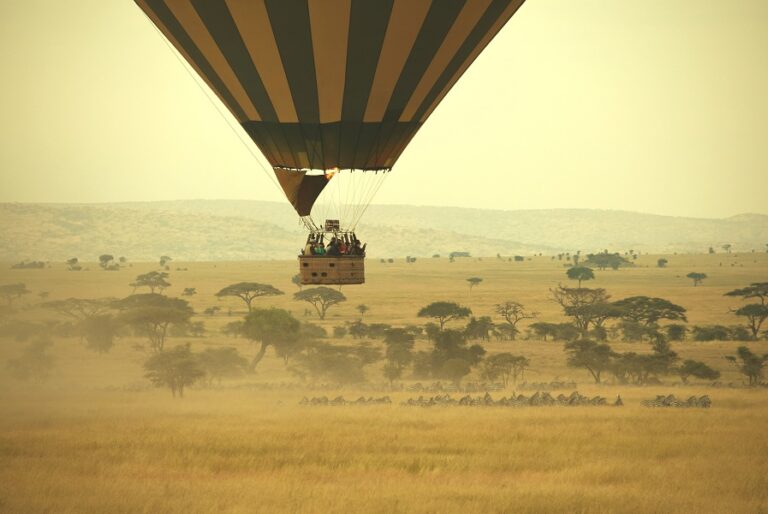 Bushtops camps serengeti ballonfahrt