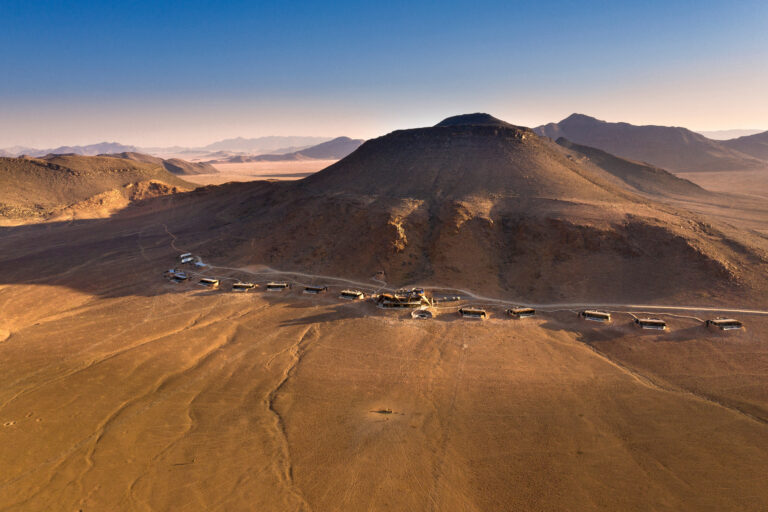 Namibia sossusvlei desert lodge aerial of lodge